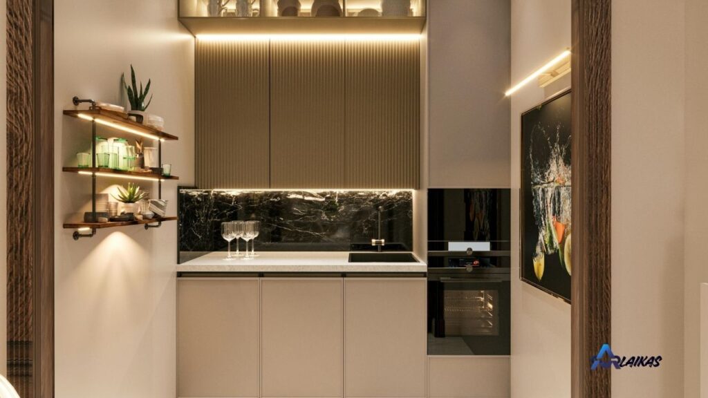 brown kitchen cabinet